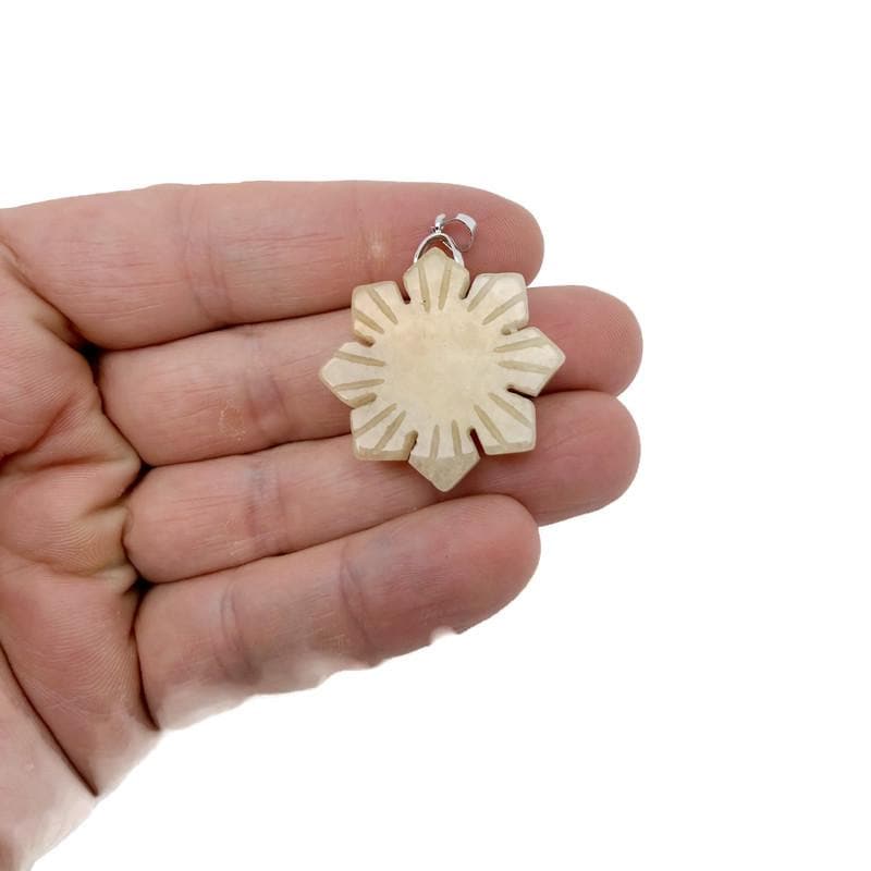 Yellow Jade Gemstone Pendant - Healing Stone - NC1922