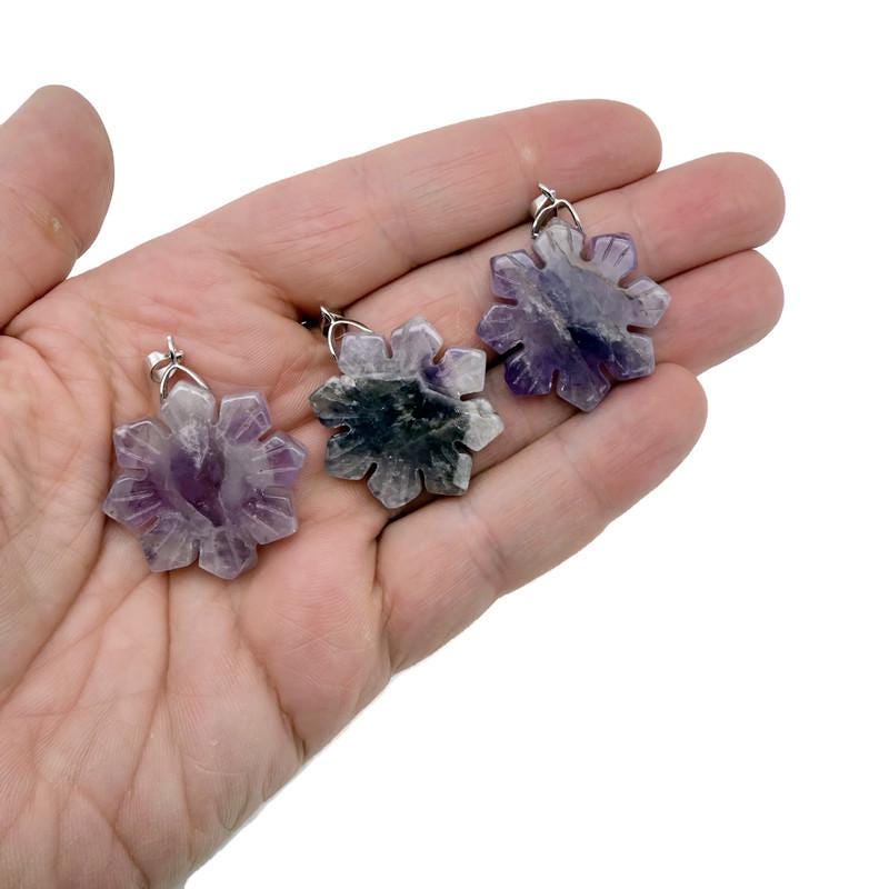 Amethyst Gemstone Pendant - Healing Stone - NC1925